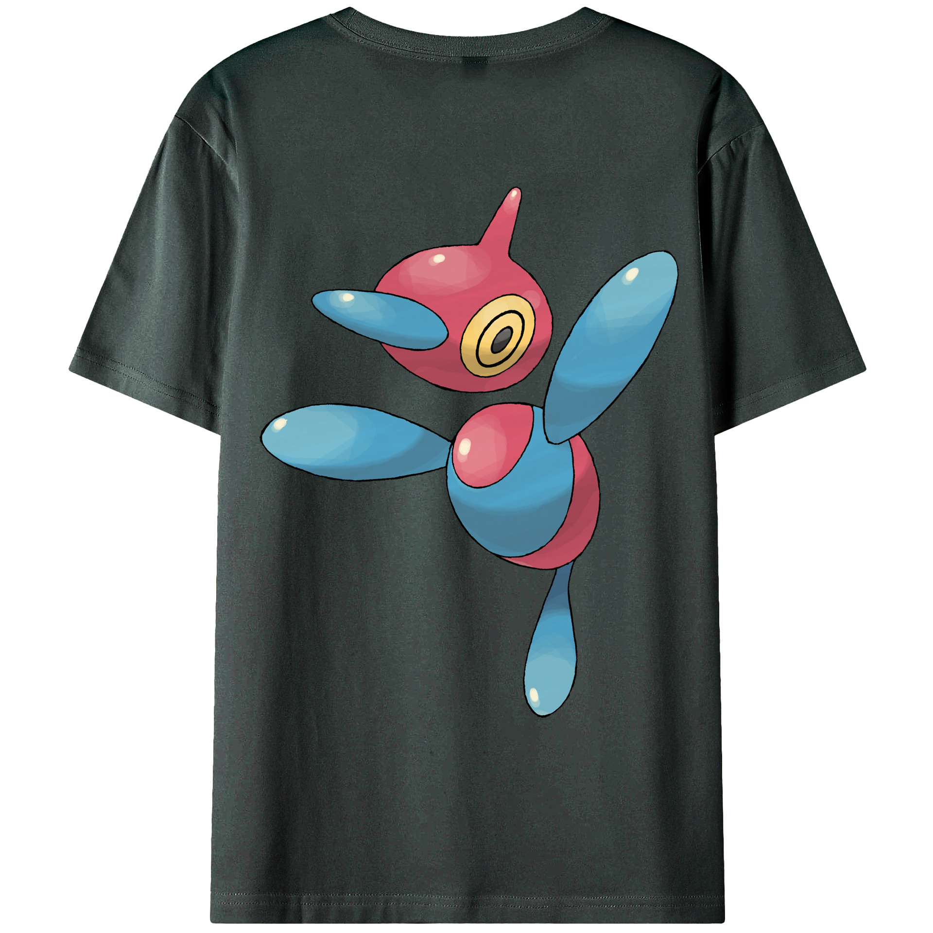 （画像用） ポケットモンスター Pokémon 綿100％ メンズ半袖Tシャツ（バックプリント） 通気性